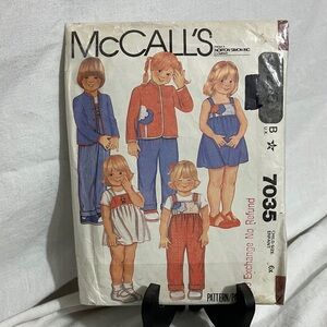 McCall's Kids Pattern 7035